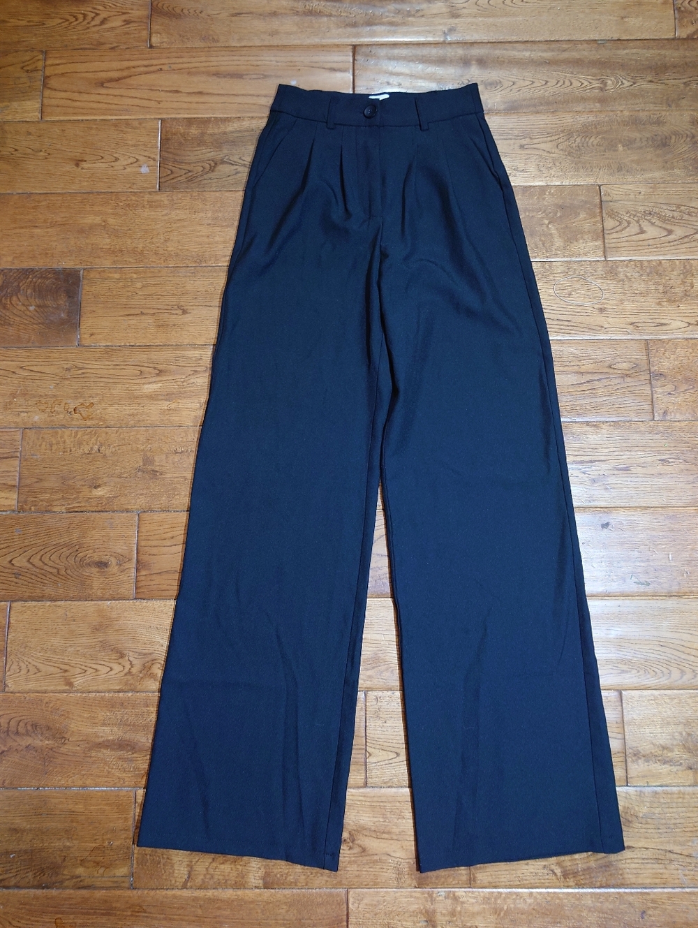 Princess Polly Archer Black Tailored Wide-Leg Pants
